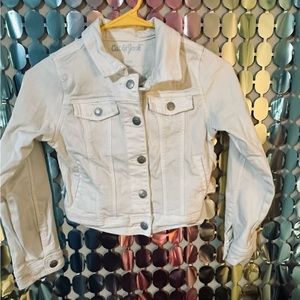 Girls Cat & Jack white jean jacket 7/8